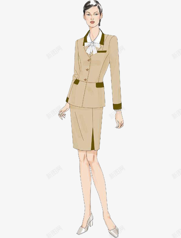 站着的女售货员png免抠素材_新图网 https://ixintu.com 卖东西 卡通 卡通售货员 售货员 手绘 服务 站着 超市
