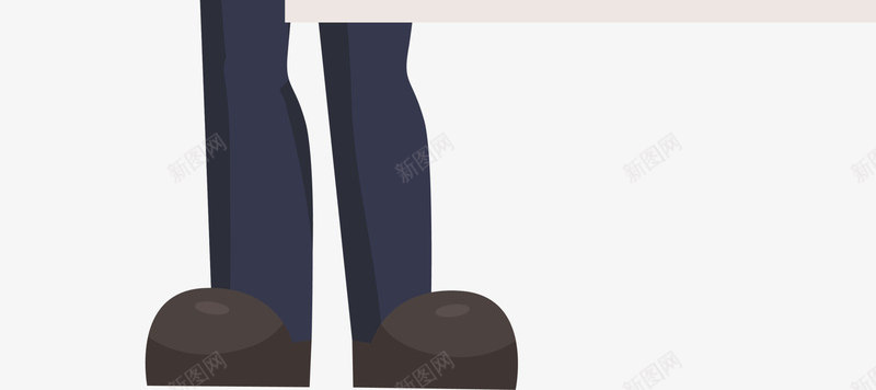 卡通职场人物png免抠素材_新图网 https://ixintu.com 卡通人物 开心 白色纸张 站立 职场人物 西装革履