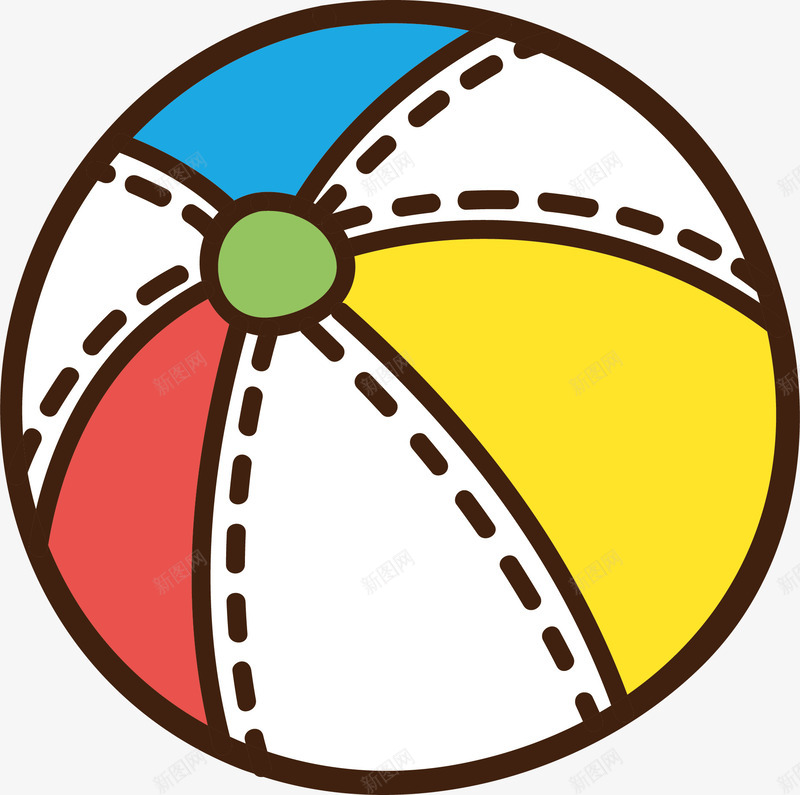 水彩玩具皮球矢量图ai免抠素材_新图网 https://ixintu.com 卡通手绘 圆形 彩色 水彩 玩具 皮球 矢量图