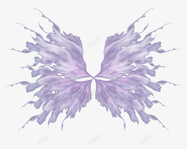 纸蝴蝶羽毛梦幻翅膀png免抠素材_新图网 https://ixintu.com 唯美 彩色 梦幻 素描羽毛 羽毛翅膀 翅膀图片