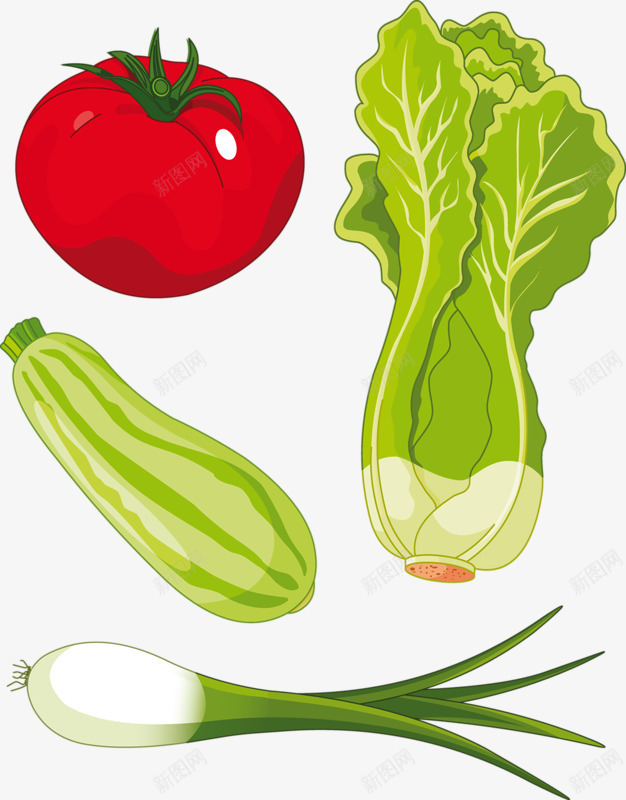 有积蔬菜png免抠素材_新图网 https://ixintu.com 创意 卡通 手绘 抽象蔬菜 白菜 蔬菜 蔬菜Q版 西红柿