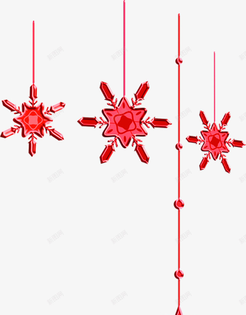 红色卡通雪花婚礼png免抠素材_新图网 https://ixintu.com 卡通 婚礼 红色 雪花