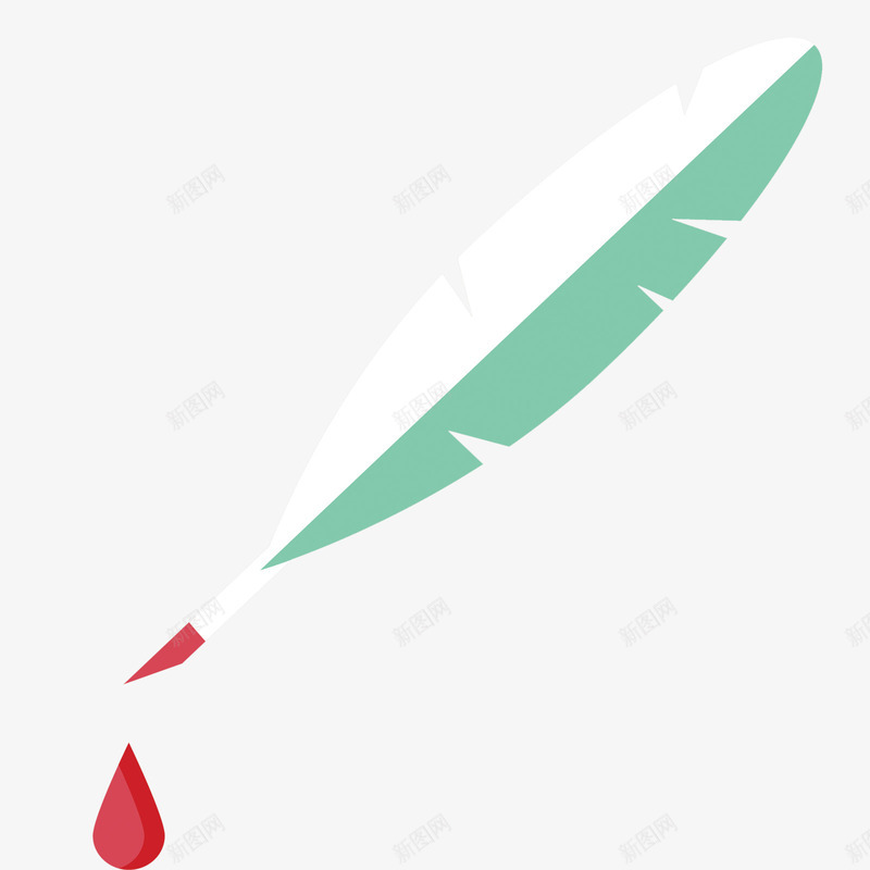 羽毛签字笔png免抠素材_新图网 https://ixintu.com 签字笔 素材 羽毛 羽毛矢量