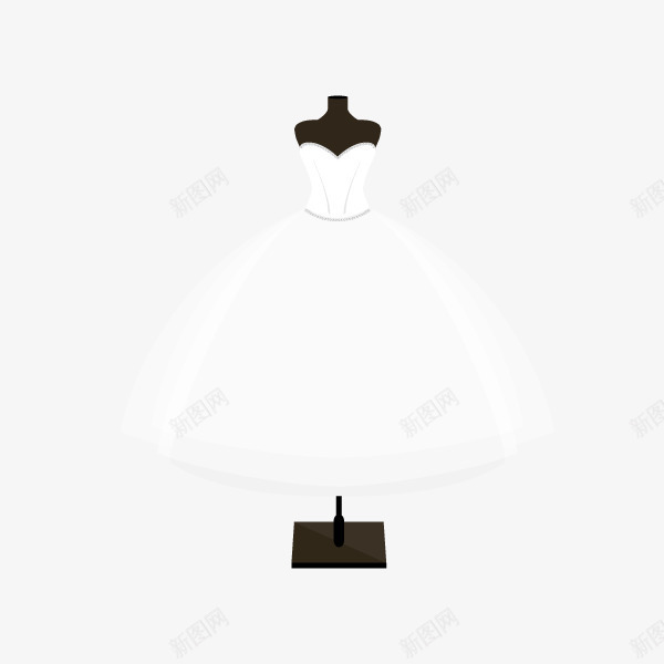 手绘卡通白色婚纱png免抠素材_新图网 https://ixintu.com 卡通白色婚纱礼服 女士 婚礼 婚纱 扁平化衣服白色婚纱 白色 简洁衣服白色婚纱 结婚 衣服