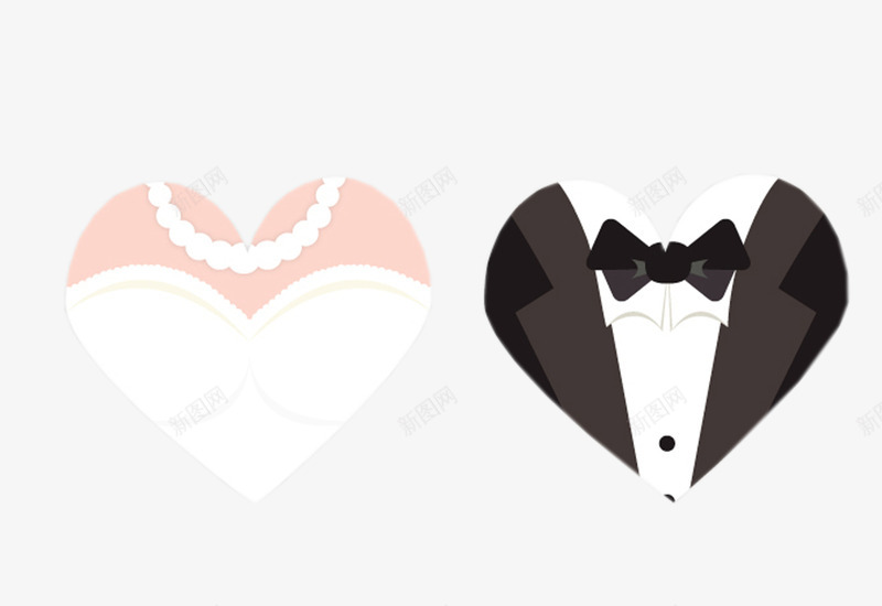 新郎和新娘婚礼礼服png免抠素材_新图网 https://ixintu.com 婚礼 婚礼元素 婚礼礼服 新娘 新娘新郎 新郎 礼服