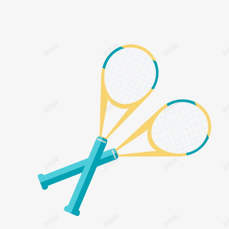 羽毛球拍图标png_新图网 https://ixintu.com 图标 羽毛 羽毛球 羽毛球拍