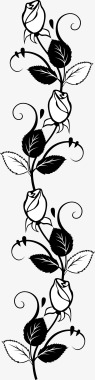 手绘玫瑰花图标图标