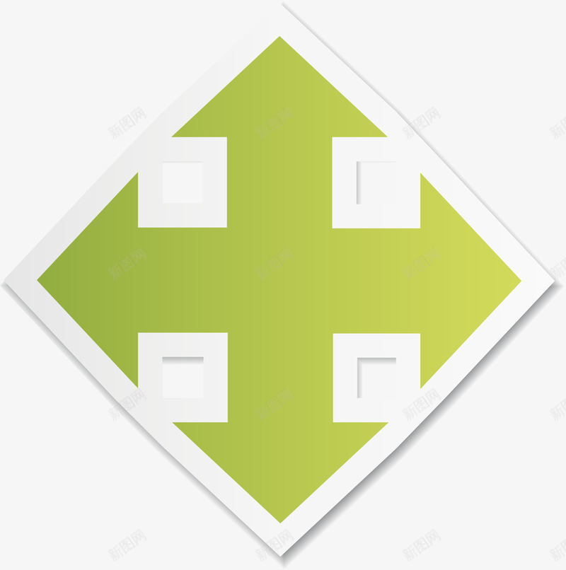 绿色简约方向指标png免抠素材_新图网 https://ixintu.com PPT 免抠PNG 分析图表 商务 渐变 箭头