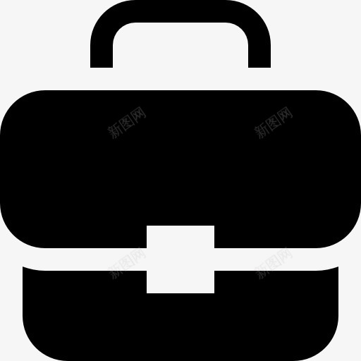 公文包大封面在黑色的图标png_新图网 https://ixintu.com 公文包 大盖 工具 工具和用具 手袋 箱包 袋 设计 黑色