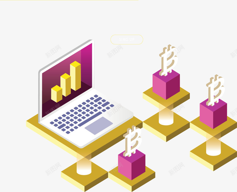 立体的区块链模型矢量图ai免抠素材_新图网 https://ixintu.com 互联网 区块链 区块链概念 区块链模型 数据结构 矢量png 矢量图