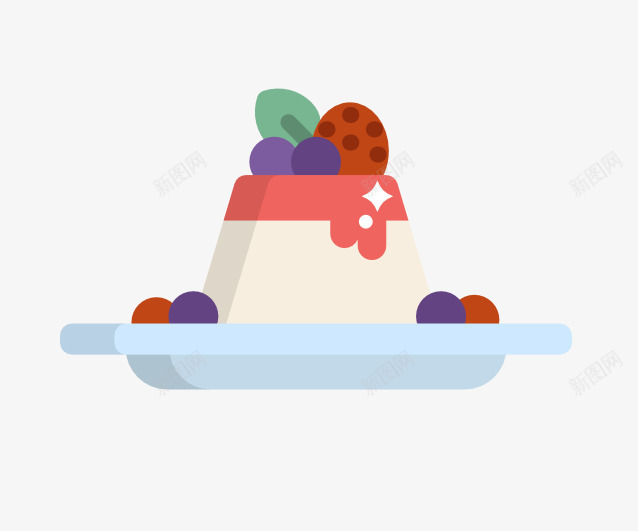 卡通西餐盘和布丁png免抠素材_新图网 https://ixintu.com 卡通 瓷盘 甜品 盘子 补丁 西式餐盘 西餐盘 餐具 餐盘