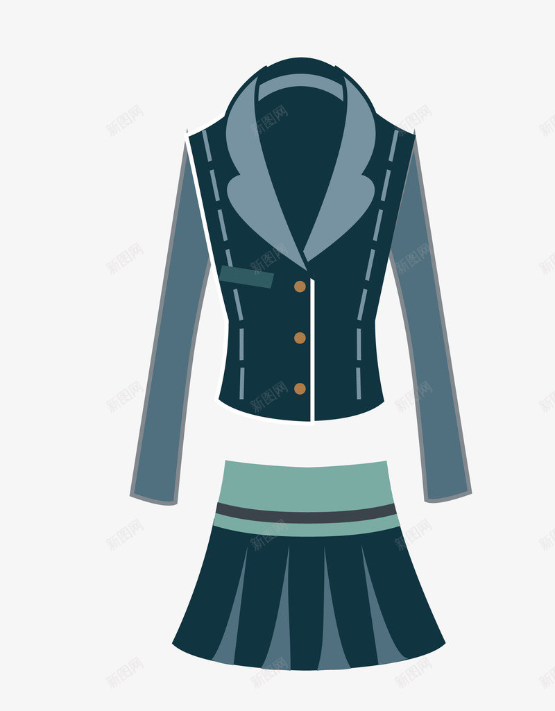 卡通扁平化蓝色西装服饰矢量图eps免抠素材_新图网 https://ixintu.com 卡通西装服饰 扁平化西装服饰 矢量西装服饰 蓝色西装服饰 西装服饰 西装服饰png 矢量图