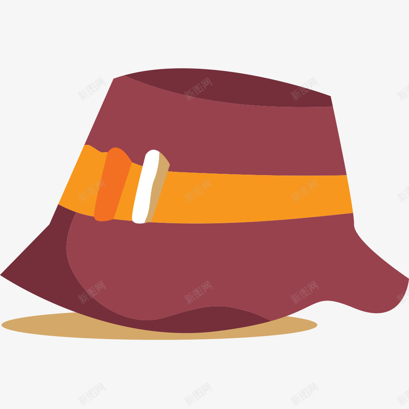 卡通褐色西部牛仔帽子png免抠素材_新图网 https://ixintu.com 卡通 帽子 褐色 西部牛仔