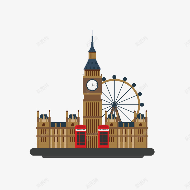 英国建筑png免抠素材_新图网 https://ixintu.com 圆形 圆楼 建筑 房屋 摩天轮 旅游 英国 质感