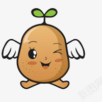 土豆芽羽毛png免抠素材_新图网 https://ixintu.com 土豆侠 羽毛 豆芽