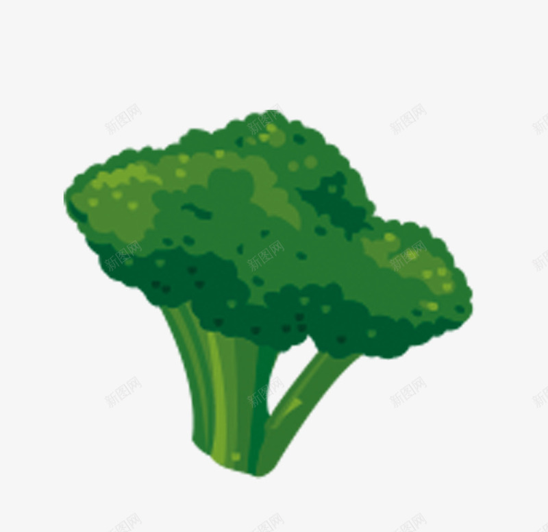 绿色蔬菜png免抠素材_新图网 https://ixintu.com 卡通 绿色 西蓝花