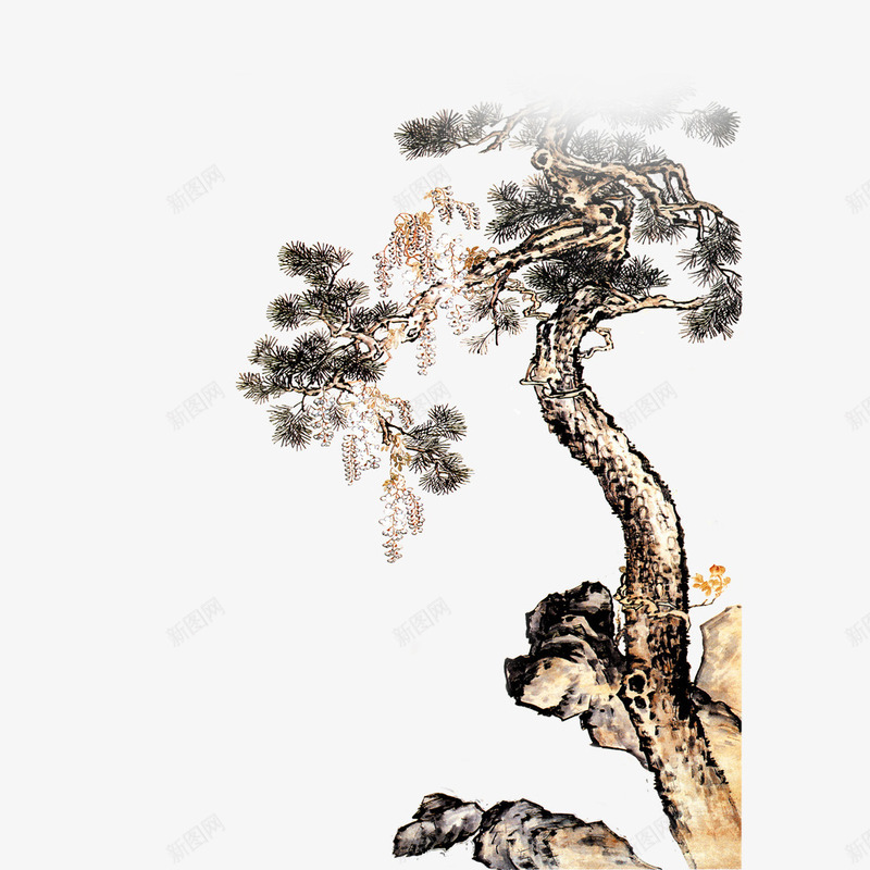 古风松树免费png免抠素材_新图网 https://ixintu.com png 免费素材 古风 松树 水墨