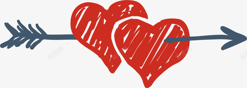红色情人节一箭穿心png免抠素材_新图网 https://ixintu.com LOVE 一箭穿心 婚庆 情人节 浪漫 爱情 红色爱心
