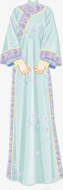 宫服png免抠素材_新图网 https://ixintu.com 古风 宫服 服装 服饰 汉服