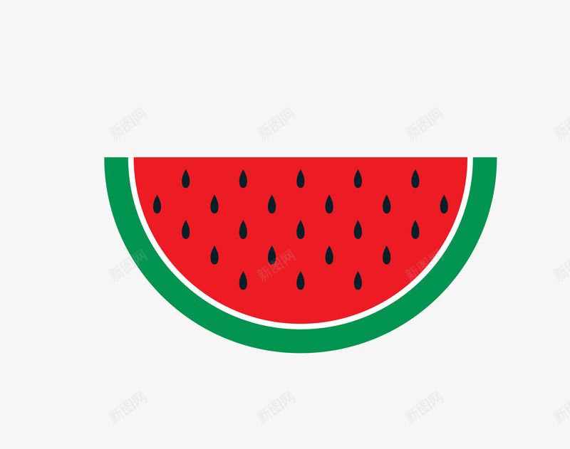 西瓜png免抠素材_新图网 https://ixintu.com 卡通食物 扁平化食物 矢量食物 简洁食物 西瓜 食物