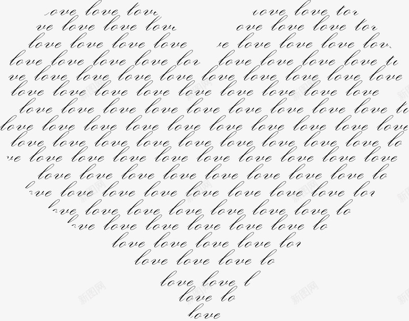 love字拼心形png免抠素材_新图网 https://ixintu.com love 字 心形 拼心形 爱心 鸡心