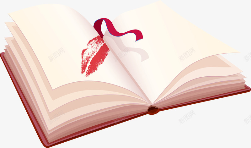 情人节唇印情书日记png免抠素材_新图网 https://ixintu.com LOVE 唇印 婚庆 情书 情人节 日记 浪漫 爱情