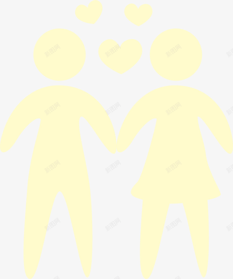 黄色扁平甜蜜情侣png免抠素材_新图网 https://ixintu.com CP LOVE 婚庆 恋人 浪漫 爱情 甜蜜情侣 黄色小人