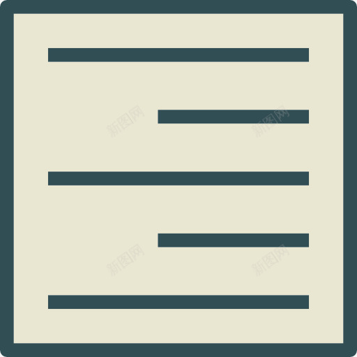 右对齐图标png_新图网 https://ixintu.com UI 右对齐 对齐选项 文字 标志 符号 线