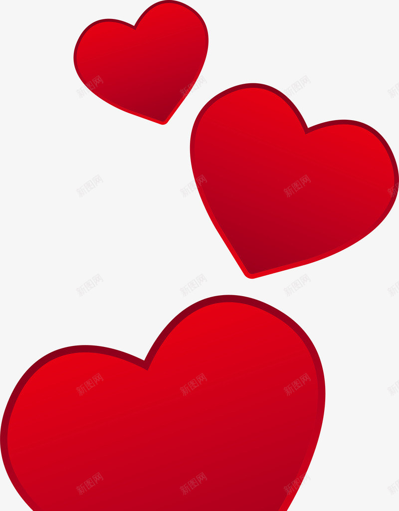 红色情人节漂浮爱心png免抠素材_新图网 https://ixintu.com LOVE 婚庆 心形 情人节 浪漫 漂浮爱心 爱情