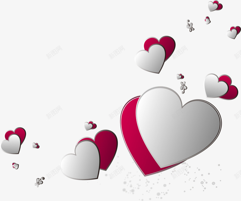 漂浮情人节浪漫爱心png免抠素材_新图网 https://ixintu.com LOVE 婚庆 情人节 情人节爱心 浪漫 浪漫爱心 爱情