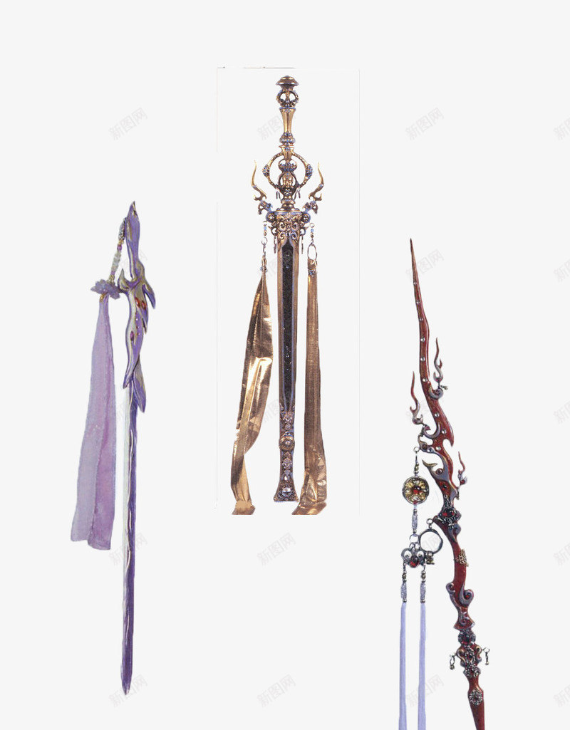 古风武器psd免抠素材_新图网 https://ixintu.com 刀剑 刀剑图 古风 武器 武器库