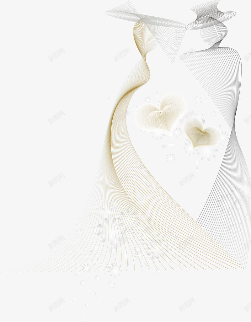 美丽线条新郎新娘png免抠素材_新图网 https://ixintu.com 婚庆 婚礼 新年 新郎 浪漫 爱情 线条人物 美丽线条
