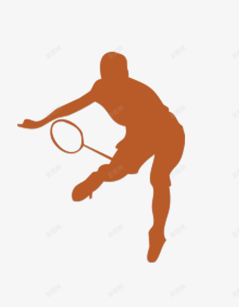 人物剪影羽毛球运动psd免抠素材_新图网 https://ixintu.com 人物 剪影 插画羽毛球 羽毛球 运动