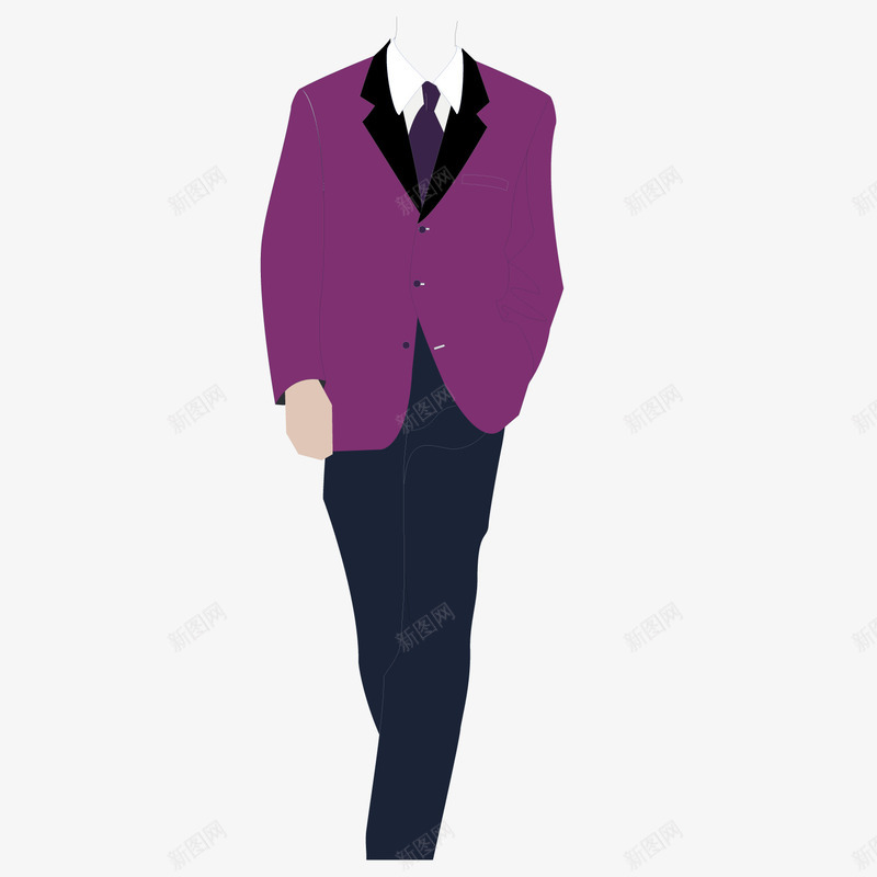 服务生正装png免抠素材_新图网 https://ixintu.com 卡通 手绘服务生 服务生 正装 男装 绅士装 西装