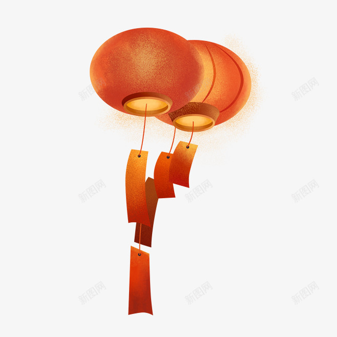 红红的灯笼png免抠素材_新图网 https://ixintu.com 古风 灯笼 素材 许愿灯