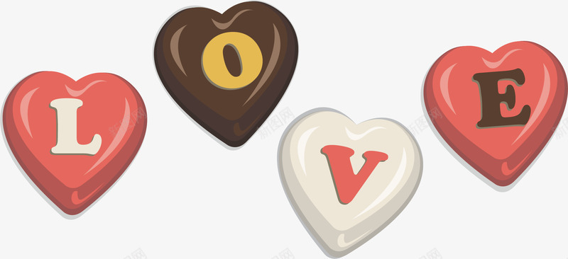糖果love矢量图ai免抠素材_新图网 https://ixintu.com love 情人节 糖果 矢量图