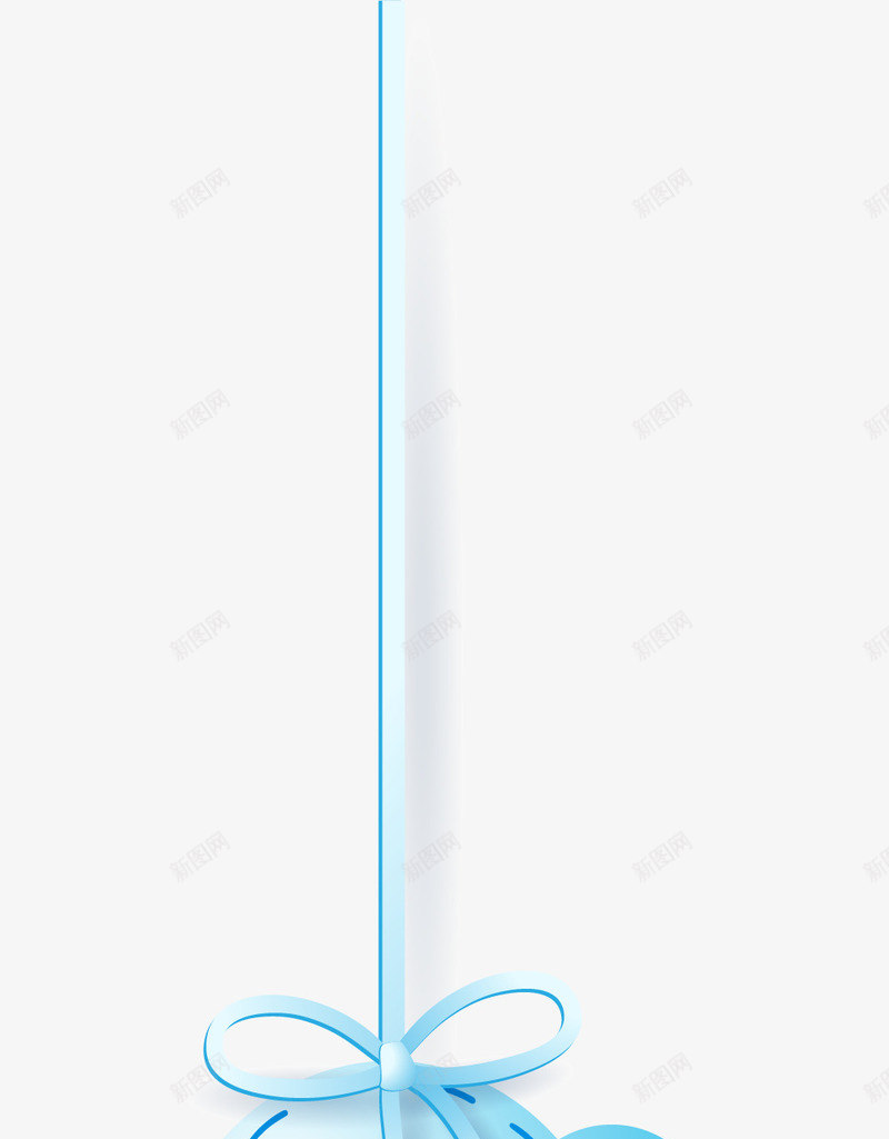 卡通蓝色吊带云朵png免抠素材_新图网 https://ixintu.com 云朵 免抠PNG 卡通 吊带 简约 线条 蓝色 蝴蝶结