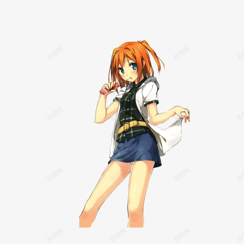 吃零食的女孩png免抠素材_新图网 https://ixintu.com 动漫 卡通 吃东西美女 吃零食的女孩 大长腿美女