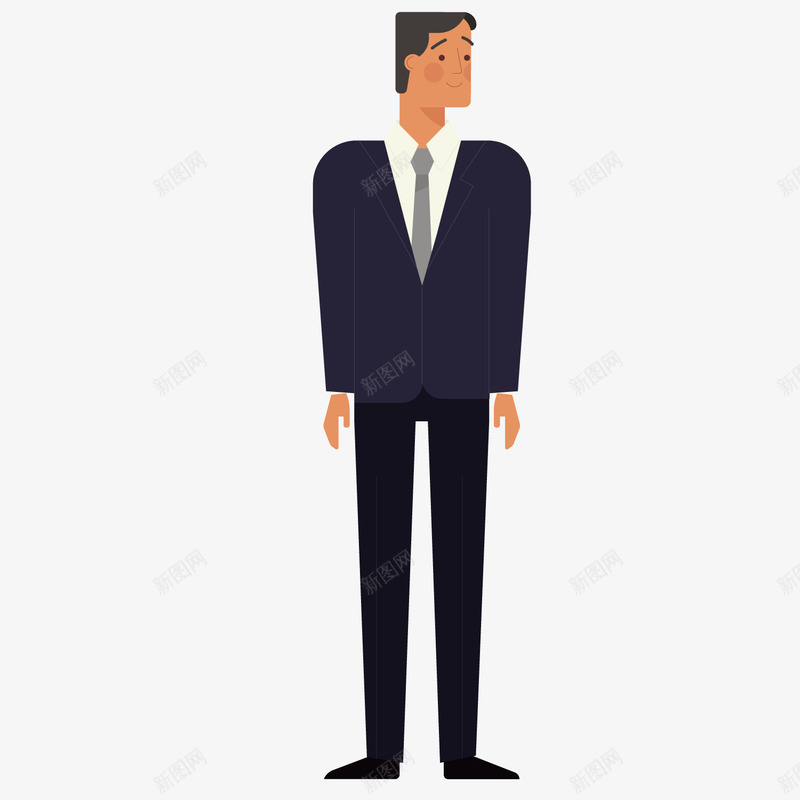 白领工作人员高富帅png免抠素材_新图网 https://ixintu.com png png素材 ppt ps q版 免扣 动漫 卡通 白领 矢量图片 绘画 西装 高富帅