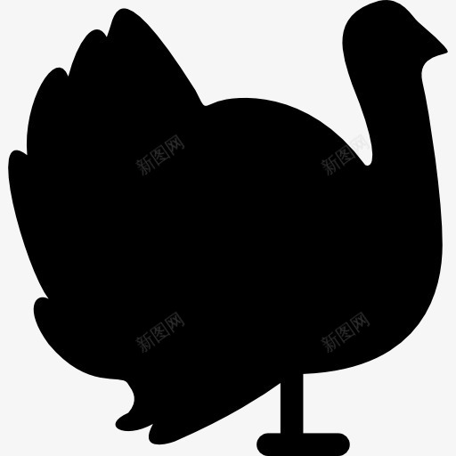 土耳其面临图标png_新图网 https://ixintu.com 农场 动物 羽毛 鸟