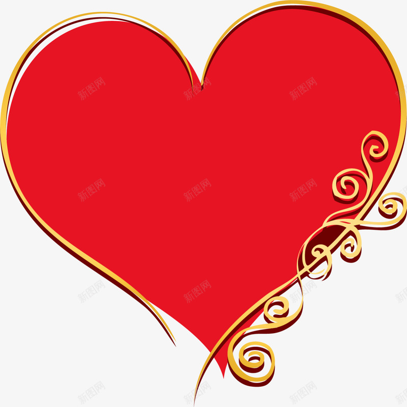 情人节金色花藤爱心png免抠素材_新图网 https://ixintu.com LOVE 婚庆 情人节 情人节爱心 浪漫 爱情 花藤心形
