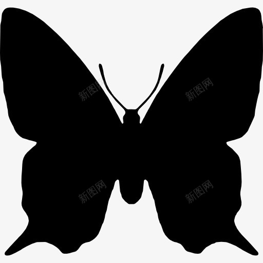 蝴蝶昆虫动物形状图标png_新图网 https://ixintu.com 俯视 动物 动物王国 形状 蝴蝶 轮廓