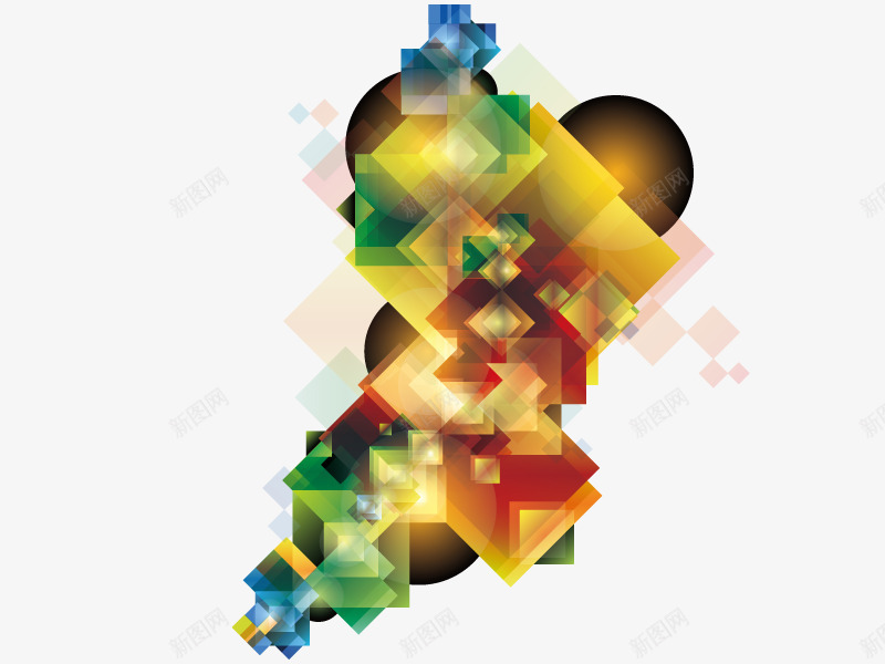不规则碎片png免抠素材_新图网 https://ixintu.com 抽象 时尚 梦幻 潮流 碎片 科技 背景 装饰