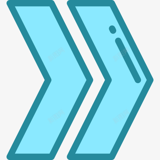 雪佛龙图标png_新图网 https://ixintu.com UI 右箭头 多媒体选项 箭头方向 视频播放器 雪佛龙 音乐播放器