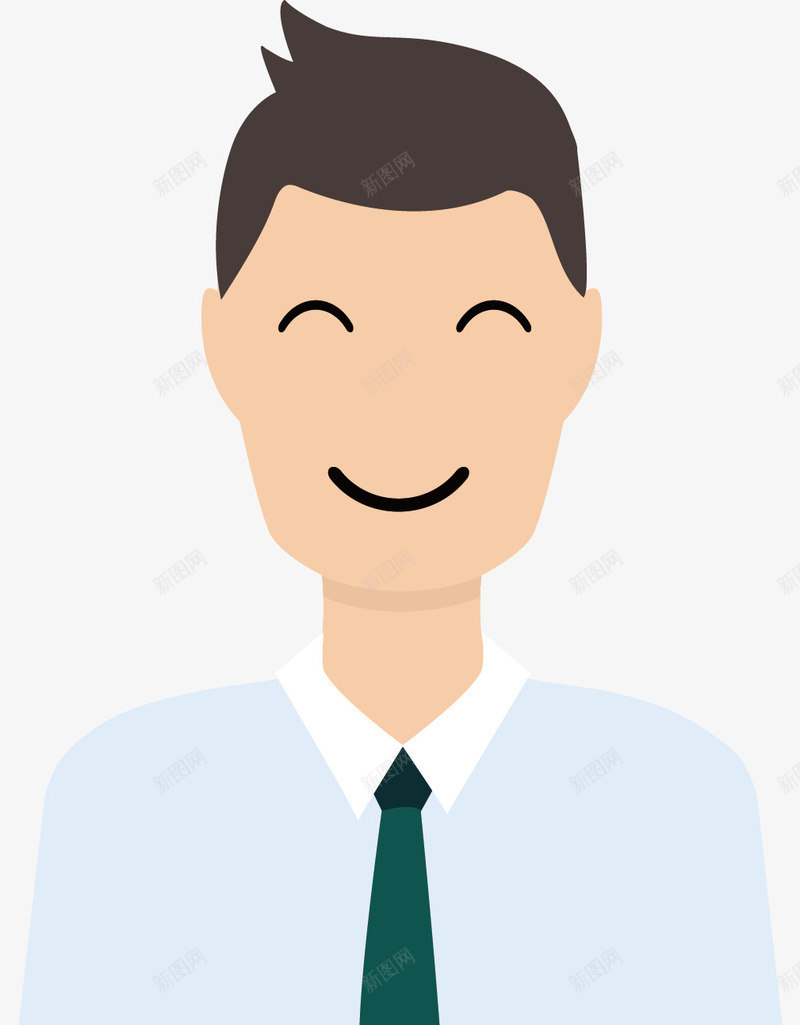 卡通上班族矢量图ai免抠素材_新图网 https://ixintu.com 办公室 卡通人物 男生 西装 矢量图