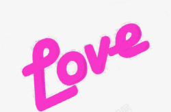 love爱粉色英文字母素材
