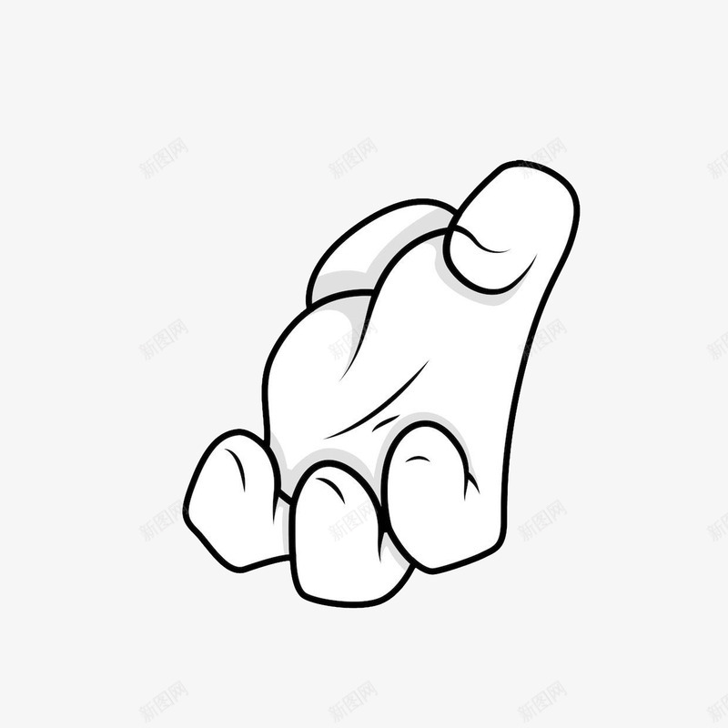 卡通抓东西手势图标png_新图网 https://ixintu.com 卡通手绘 手部特写 抓东西 抓东西手势 抓东西的手