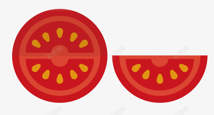 有机绿色农业番茄西红柿图标图标