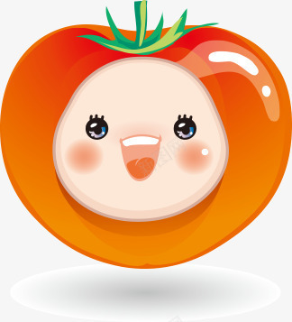 卡通西红柿微笑脸png免抠素材_新图网 https://ixintu.com 卡通 西红柿微笑脸