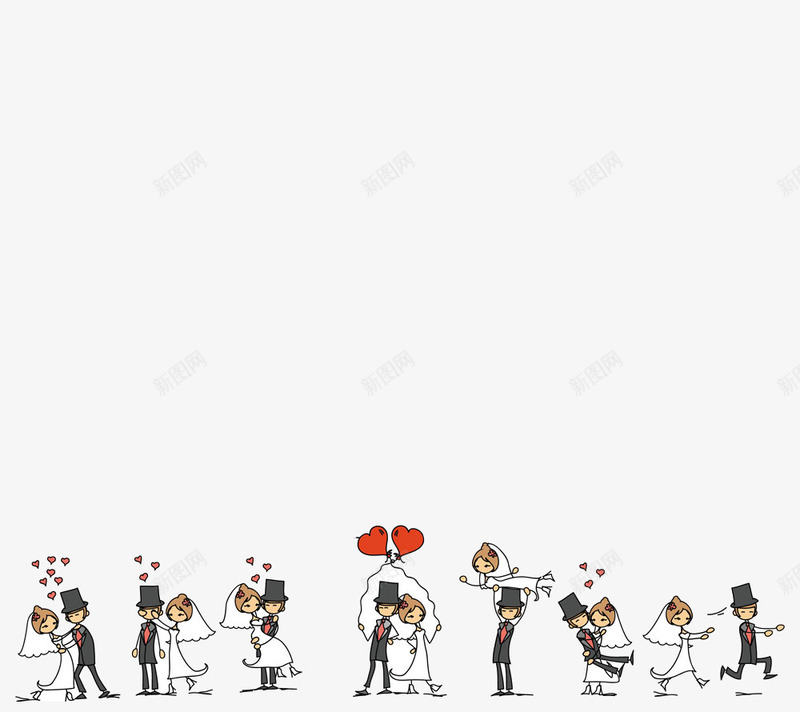 求婚结婚的人物png免抠素材_新图网 https://ixintu.com 人物设计 喜宴 婚礼 新娘新人 新婚 新郎 结婚季